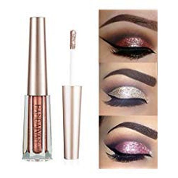 GL-Turelifes Glitter Liquid Eyeshadow Starry Paillettes Mermaid Eye Shadow Long Lasting Waterproof Sparkling Shimmer Eyes makeup (# 3 Granato)