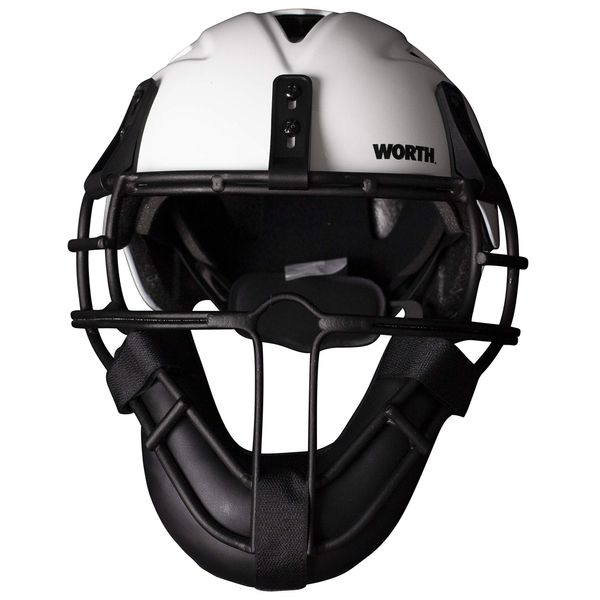 Worth Legit Slowpitch Softball Pitcher's Mask, White