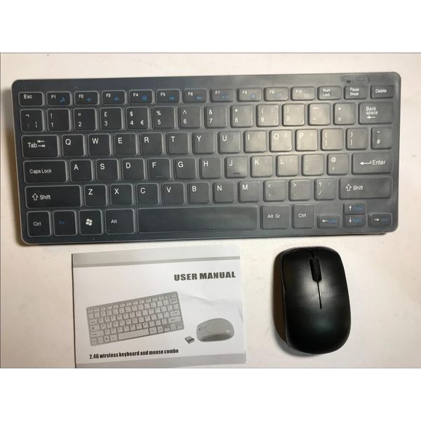 Replacement for Wireless Black Keyboard & Mouse for Bush led40127fhdcntd 40" LED Smart TV