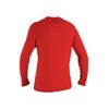 O'Neill Wetsuits Youth Basic Skins 50+ Long Sleeve Sun Shirt, Red, 12