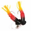 5pks 4.5" Fishing Ling Cod Rig Twin Bulb Squid Lingcod Rockfish Random Mix Color