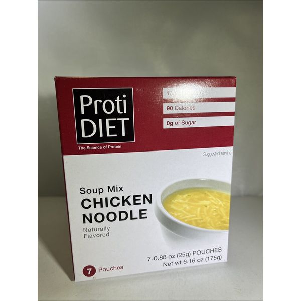 Proti Diet Chicken Noodle Soup Mix Meal Replacement seven pack