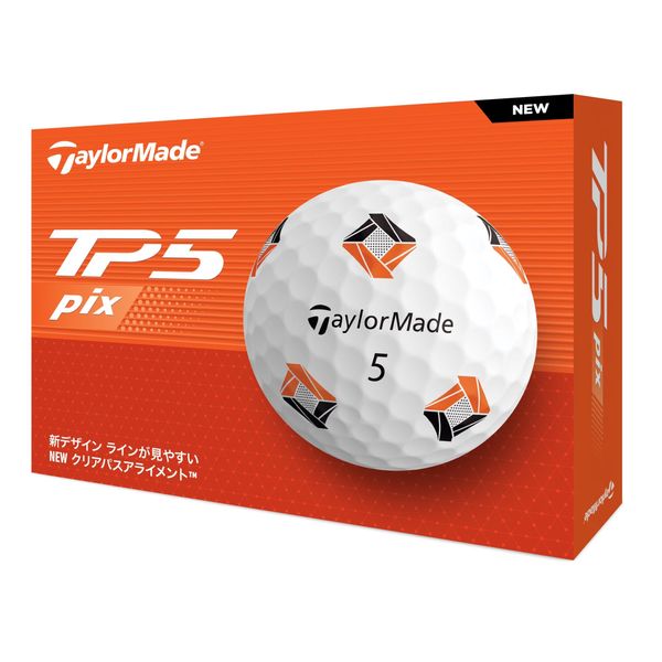 TaylorMade TP5 Pix Series 2024 Golf Balls, 12 Pack
