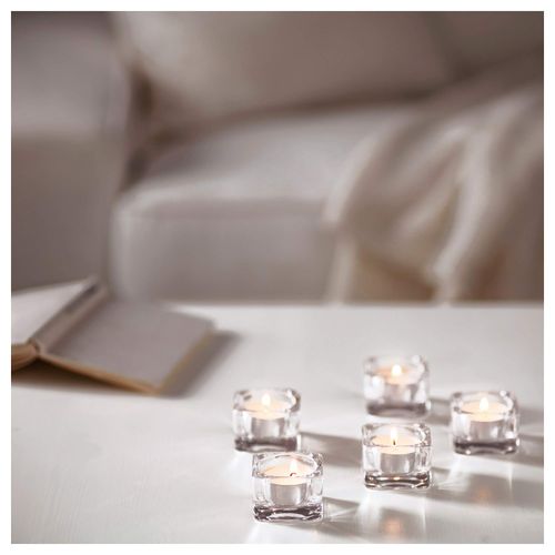 Ikea Glimma Unscented Tealights, White, 100 Count 500.979.95