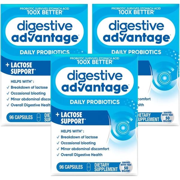 Digestive Advantage Lactose Defense Enzymes + Probiotics for Women & Men Occasio