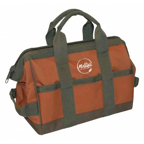 Tool Bag, 16 Pocket, 12" x 7" x 9", Double Wall 600 Poly Ripstop Fabric