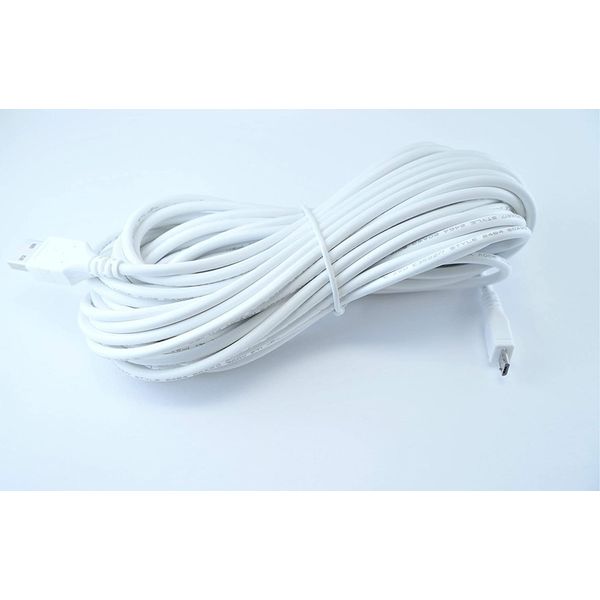 OMNIHIL 30FT White High Speed Micro-USB 2.0 Cable Compatible with Matco Color Match CRI:97 Flashlight