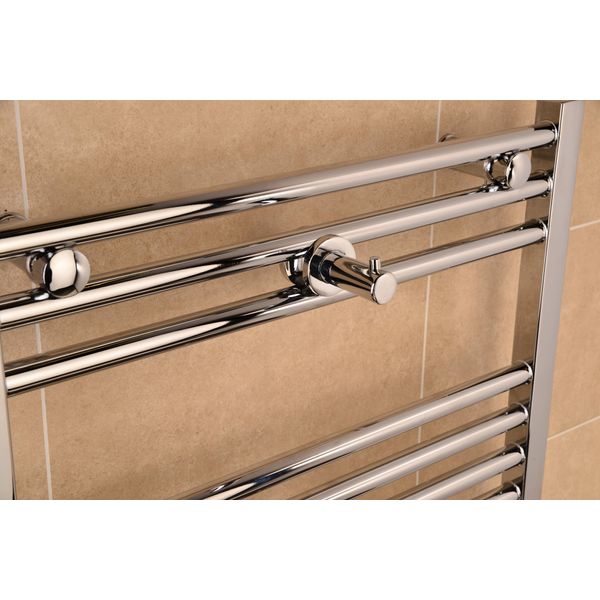 Manissa Solid Metal Chrome Plated Towel Warmer Hook Robe Hook - available in Square/Round/Peg shape (Peg)
