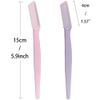Dermaplaning Tool for Women, Eyebrow Razor Trimmer Shaper, Facial Hair Remover Shaver for Shave Face Peach Fuzz Upperlip Hair, Pack of 6