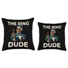 Skeleton best man wedding the ring dude guard ring carrier Throw Pillow