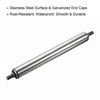 2pcs 1" x 8" Stainless Steel Gravity Conveyor Roller Transmission Galvanized End