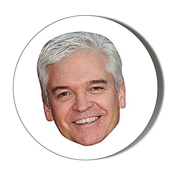 Phillip Schofield face 6 x 70mm Vinyl Stickers