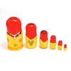 Semenov Matryoshka 6-Piece Set, Traditional Pattern, Red (Russian Goods)