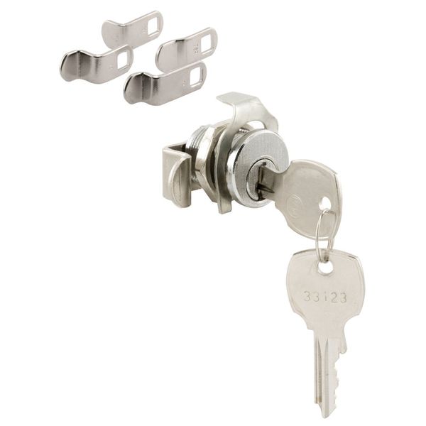 PRIME-LINE Products PRIME-LINE S 4573 Replace Damaged or Missing Mailbox Locks, 90 Degree Rotation, Opens Counter-Clockwise, National Keyway, Nickel Finish, Nickle