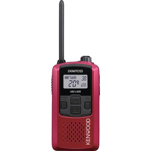 JVC KENWOOD UBZ-LS20 Demitoss Low Power Specific Transceiver, Color: Red, (Successor to UBZ-LP20)
