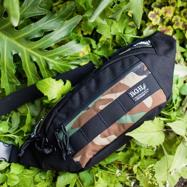 Rough Enough Mens Fanny Pack Crossbody Bag Waist Pack for Men Tactical  Hunting Hiking Fishing Black Cordura