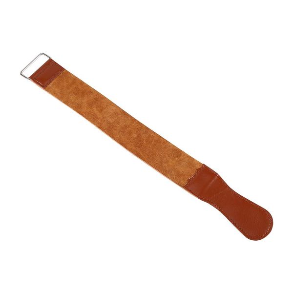 Straight Knife Sharpening New Cowhide Manual Strap Straight Barber Shaving Knife Sharpening Strap Tool Polishing Anti rust Leather Sharpening Strap Barber Leather Strop Knife Sharpener, Shaving Strap
