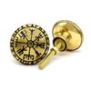 6 Handmade Viking Compass Brass Knobs Viking Decor Brass Cabinet Knobs | Bedroom Cupboard Door, Weathered Drawer Knobs Ideal for Any Home, Kitchen or Office | Hardware for Kitchen Cabinet Knobs