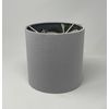 Silver Grey Velvet Botanical Charcoal Monkey Drum Lampshade