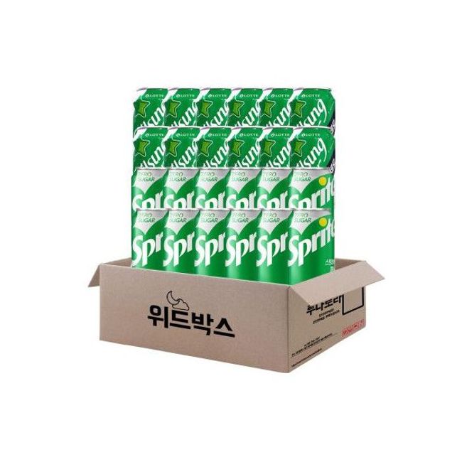 Fatcan Carbonated Zero 355ml 24ea (Sprite 12 + Chilsung Cider 12), Fatcan Carbonated Zero 355ml 24ea (Sprite 12 + Chilsungsa