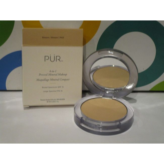 PUR MINERALS ~ 4-IN-1 PRESSED MINERAL MAKEUP ~ BISQUE ~ .28 OZ