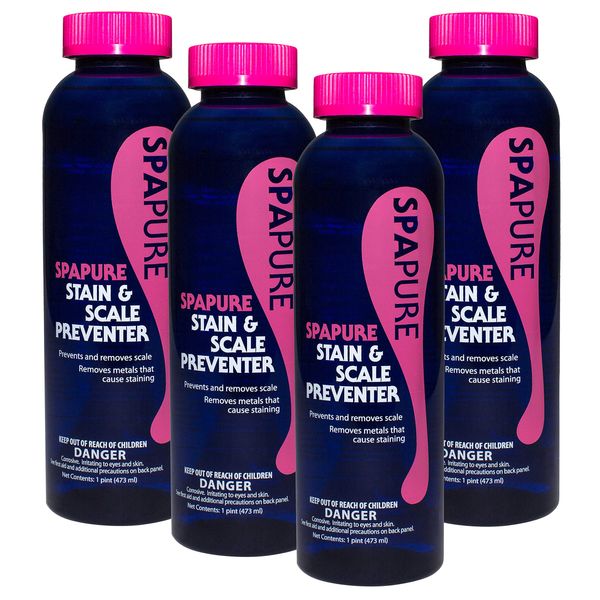 SpaPure Stain & Scale Preventer (1 pt) (4 Pack)