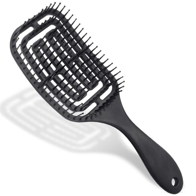 Vinabo Hair Brush, Hair Brush without Pulling, Detangling Brush, Suitable for Curls & Long Hair Hair Hair Brush for Wet and Dry Hair, Detangling Massage Brush for Women/Men/Children