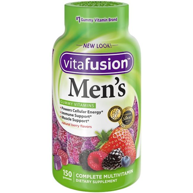 Vitafusion Men&#39;s Multivitamin Gummy Fruit Flavor 150 Tablets 75 Days Vitafusion Supplement Vitamin America