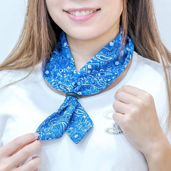 Cool Tie (Cool Cooling Gel Pack Included) UV Protection (Paisley Blue)