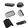 JYCY 2pcs Small Metal Storage Boxes with Lids - Rectangular Tin Boxes for Candy, Money, Coin, Key (Black)