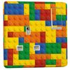 Kids Construction Blocks Design - Crabtree Single Power Socket 4304 - Self Adhesive Vinyl Stickers