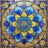 Tile Mural Rare Ceiling Panel Mosaic Drawing Multicolored Pattern A459 Kitchen Bathroom Wall Backsplash Behind Stove Range Sink Splashback One Tile 8" Ceramic, Matte