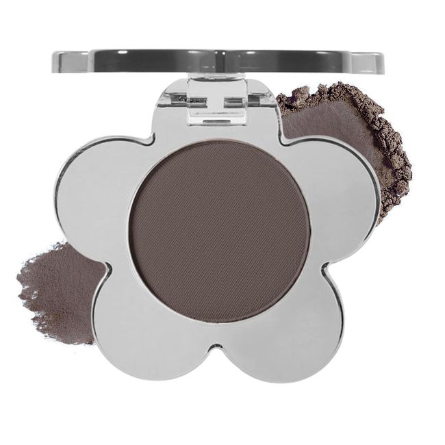 Erinde Single Gray Brown Matte Eyeshadow, Matte Shimmer Glitter Eye Shadow Pressed Powder Palette, Ultra-Blendable, Long Lasting, Intense Color Cool Brown Smokey Eye Makeup,Vegan & Cruelty Free