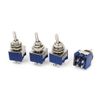 uxcell Toggle Switch AC 125V Self Locking ON/OFF 6A DPST 3 Position 4 Pcs