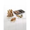 Lekue 4 Cavity Micro Perforated Mini Baguette Baking Pan, Brown
