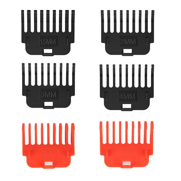 Limitierte Kämme von Hair Clipper 6PCs, 1,5/2/3/4/6/9mm Kämme für CKCLR -Haarklammer