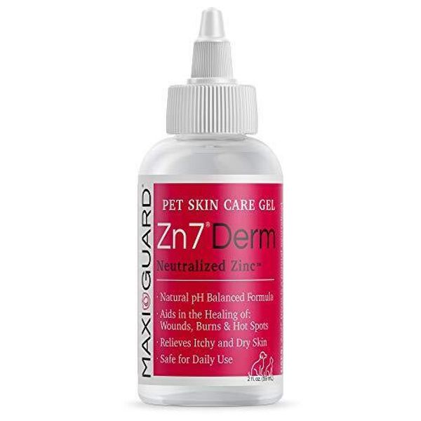 Pet Skin Care Gel Zn7 Derm with Neutralized Zinc for Dogs, Cats, Bovine, Exot...