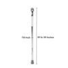McKesson Silver Aluminum Offset Handle Cane 30 to 39" Height