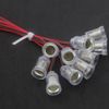 GutReise 10-Pack LED Screw-Mount E10 Bulbs with Wire Socket for Home Experiment Circuit Test Accessories