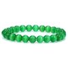 Hemasa Multicolor Cat Eye Stretchable Bracelet with Heart Charm Blue