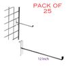 MS40016-25 x 12 Inch Single Gridwall Mesh Display Panel Hanging Hooks 300mm - Prong Gridwall Display