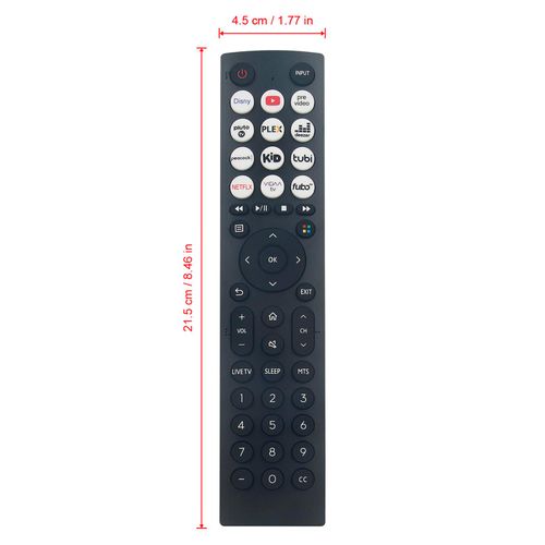 EN2D36H Replace Remote Control Compatible with Hisense A4 Series Smart TV 32A45GV 43A6GV 40A45GV 50A6GV 43A45GV 55A6GV 65A6GV 32A35HUV 40A35HUV 43A35HUV 65A53FUV(0011)
