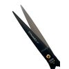 8" Full Black Barber Scissors Razor Sharp + Curved Finger Rests and Rubber Rings