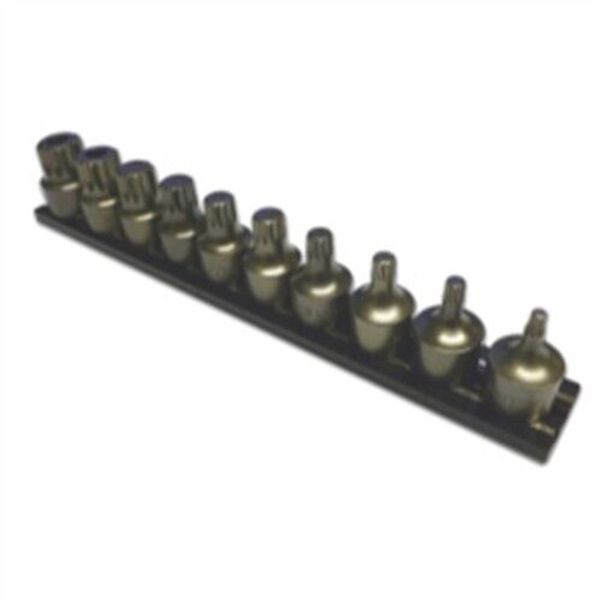 VIM Tools 10-Piece Half Cut, Impact XZN Set with 3/8 in. Square Drive Adapter