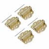 (4-Pack) Adjustable Screen Door Hinge Hardware Self Closing Polished Brass