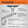 Snappy Trap 1 1/2" Drain Kit for Single Kitchen Sinks, Bar Sinks and Laundry Sinks