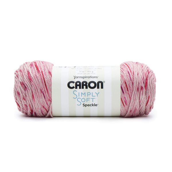 Caron Simply Soft Speckle Yarn 141g - Lipstick