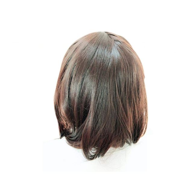 Olive-G Short Bob Wig with Bangs Type Dark Brown