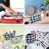 Canvas Cosmetic Bag, 2 PCS Multi-Functional Canvas Travel Pouch, Animal Makeup Bag Pouch with Zipper, Toiletry Bag for Women Girls Vacation Travel