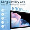 DigiLand Android Tablet, 10.1" Android 14 Tablets with Octa-Core, 6000mAh Battery, Dual Camera, IPS HD Display, Ultra-Thin & Lightweight - Gray